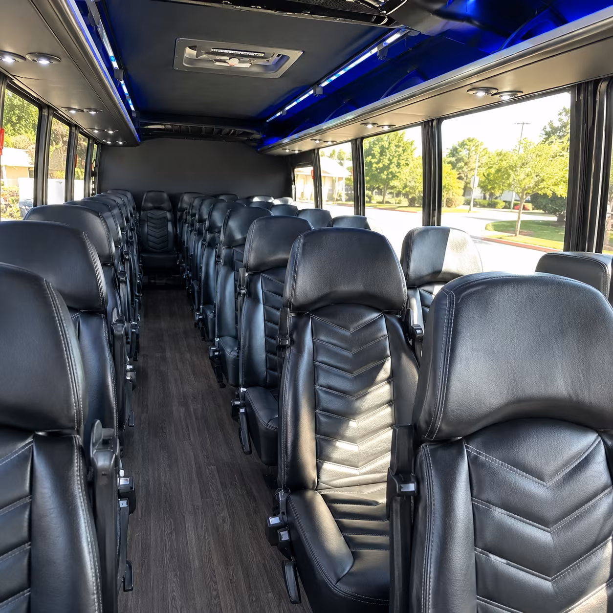Lubbock Airport Shuttle & Transportation party bus exterior