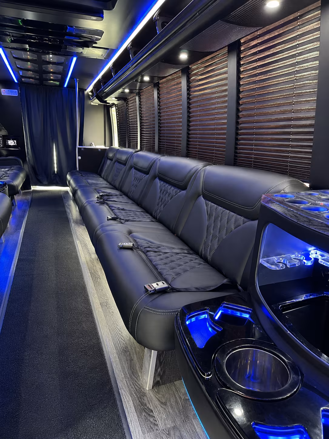 Lubbock Bachelor & Bachelorette Transportation onboard seating