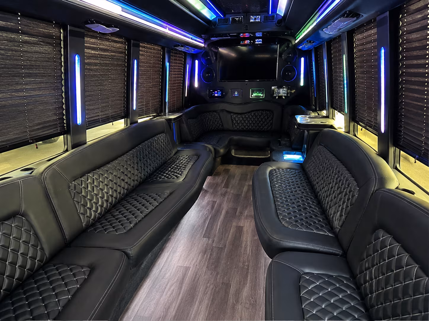 Lubbock Private Event Transportation party bus exterior