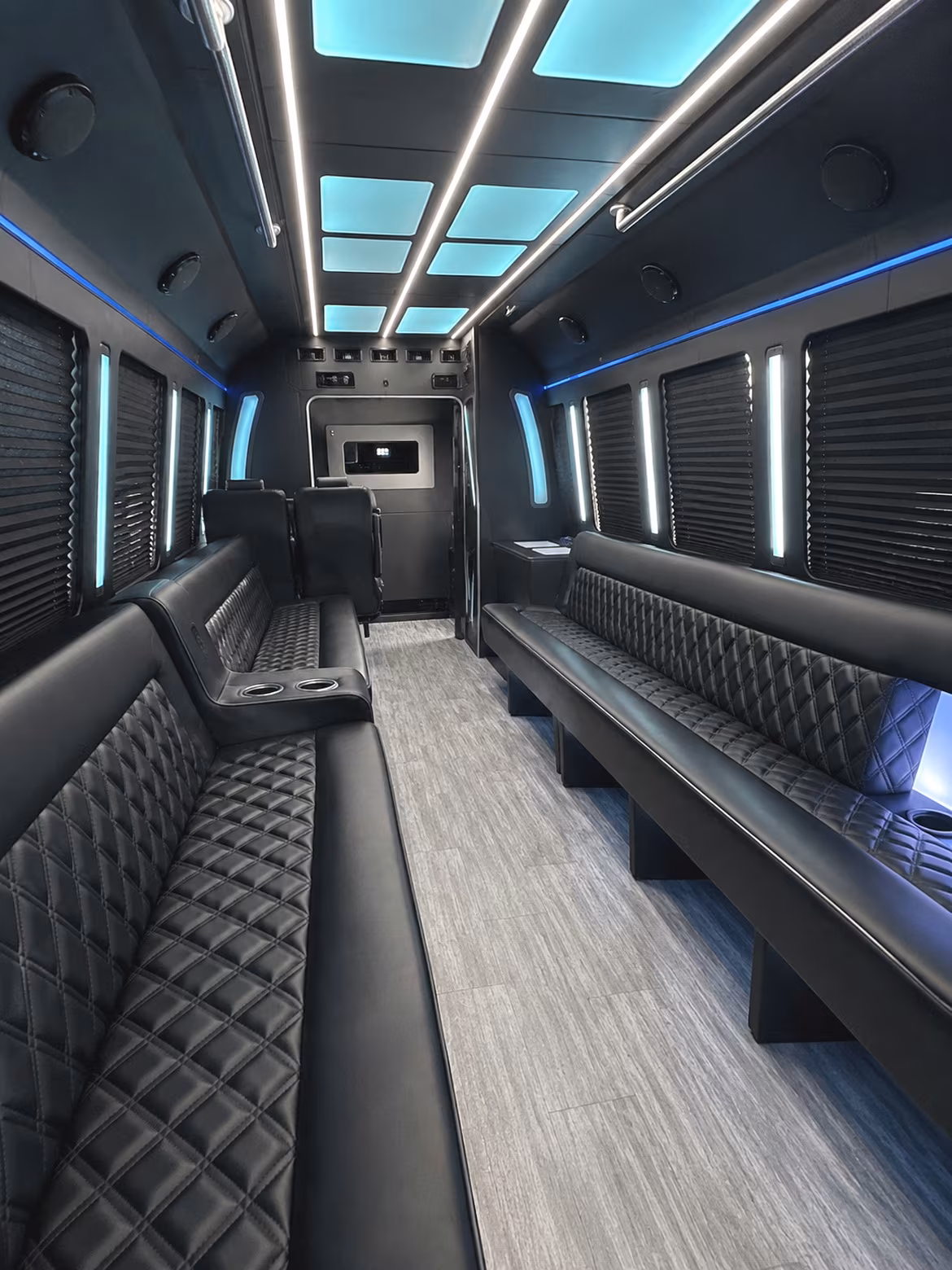 Lubbock Private Event Transportation party bus interior