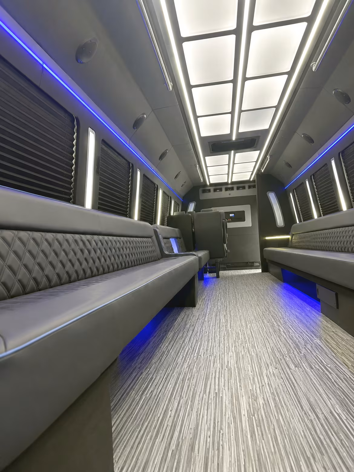 Lubbock Prom & Homecoming Transportation party bus interior