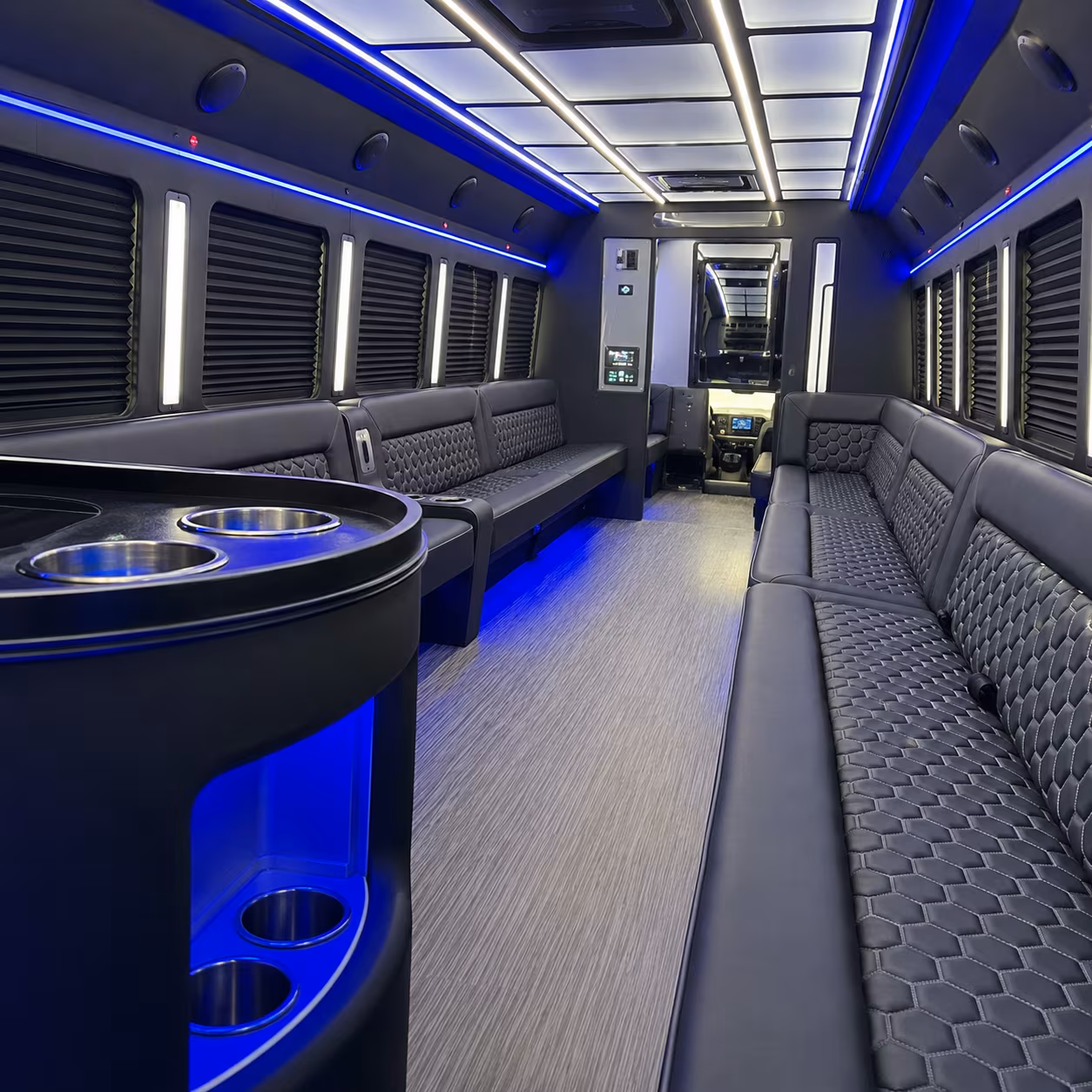 Lubbock Prom & Homecoming Transportation party bus exterior