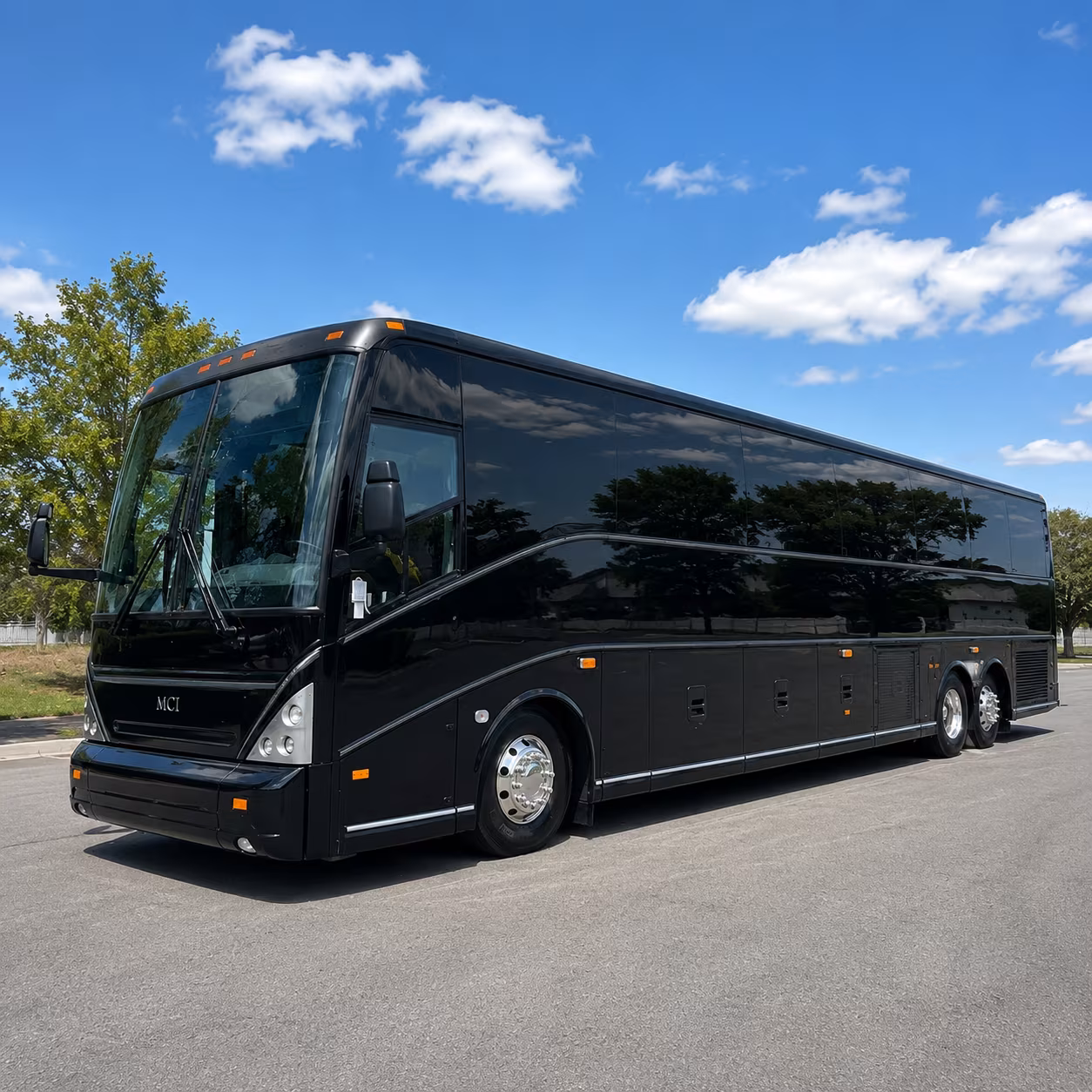 Lubbock School Event Transportation party bus exterior