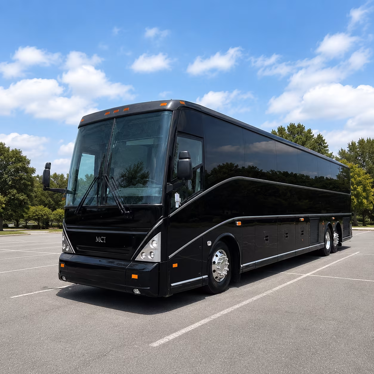 Lubbock School Event Transportation party bus exterior