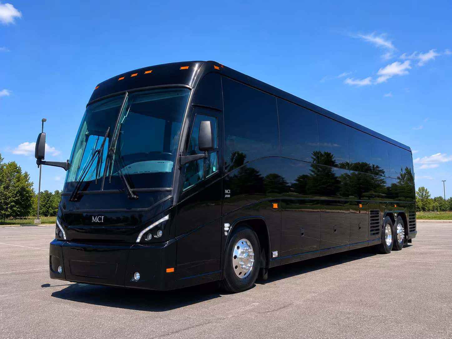 Lubbock School Event Transportation party bus exterior