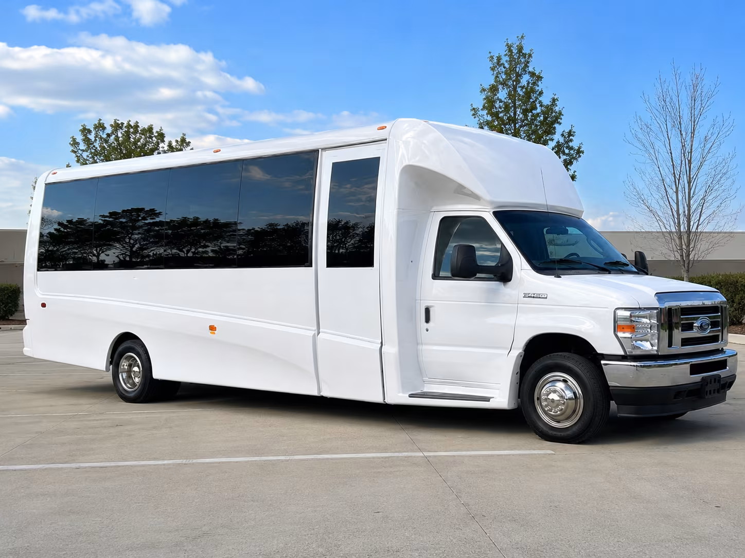 Lubbock School Event Transportation party bus exterior