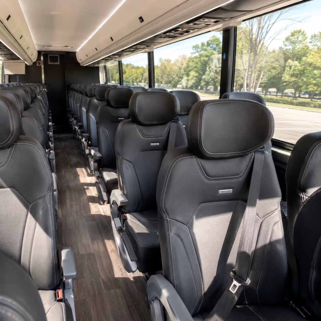 Lubbock School Event Transportation party bus exterior