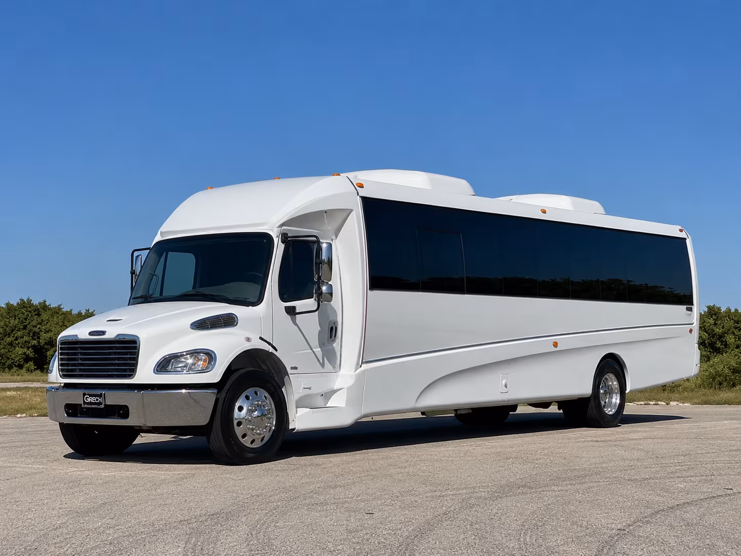 Lubbock Sporting Event Transportation party bus exterior