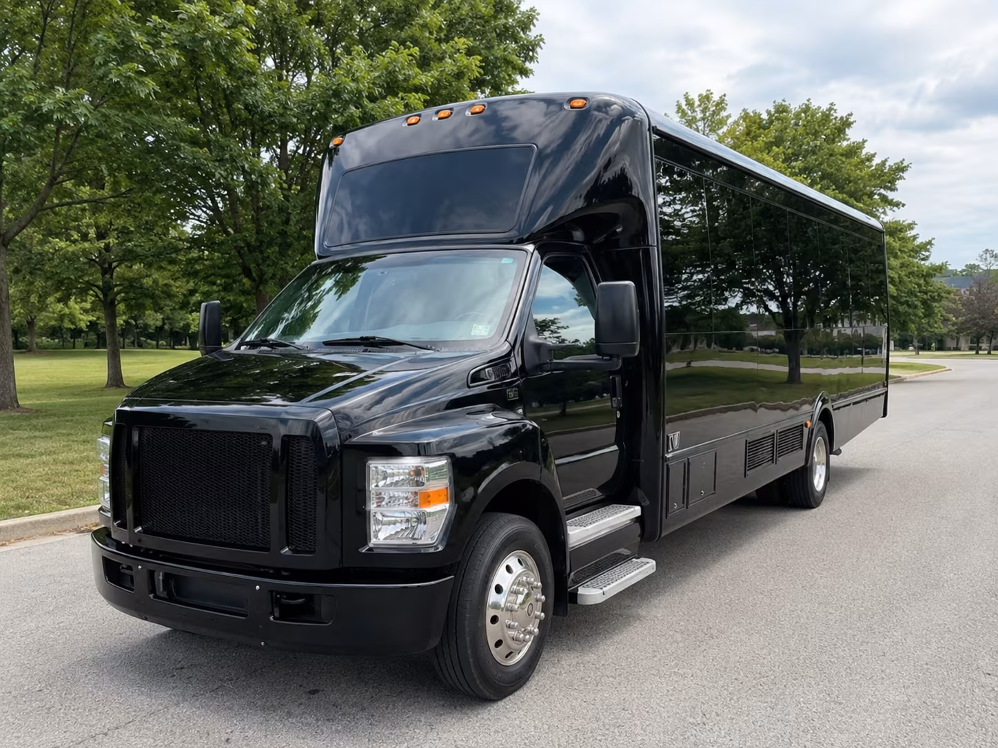 Lubbock Sporting Event Transportation party bus exterior