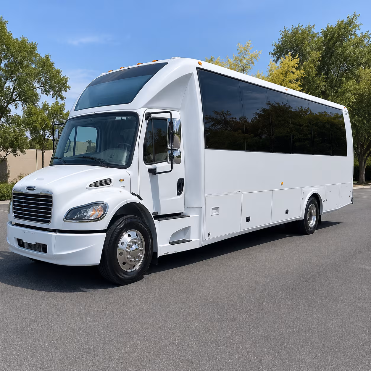 Lubbock Sporting Event Transportation party bus exterior