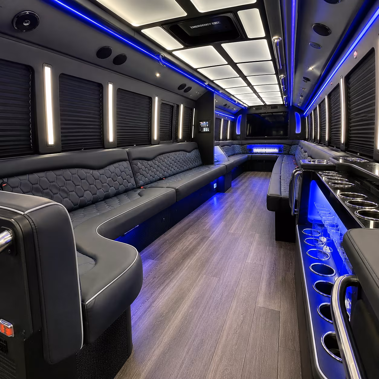 Lubbock Sporting Event Transportation onboard seating