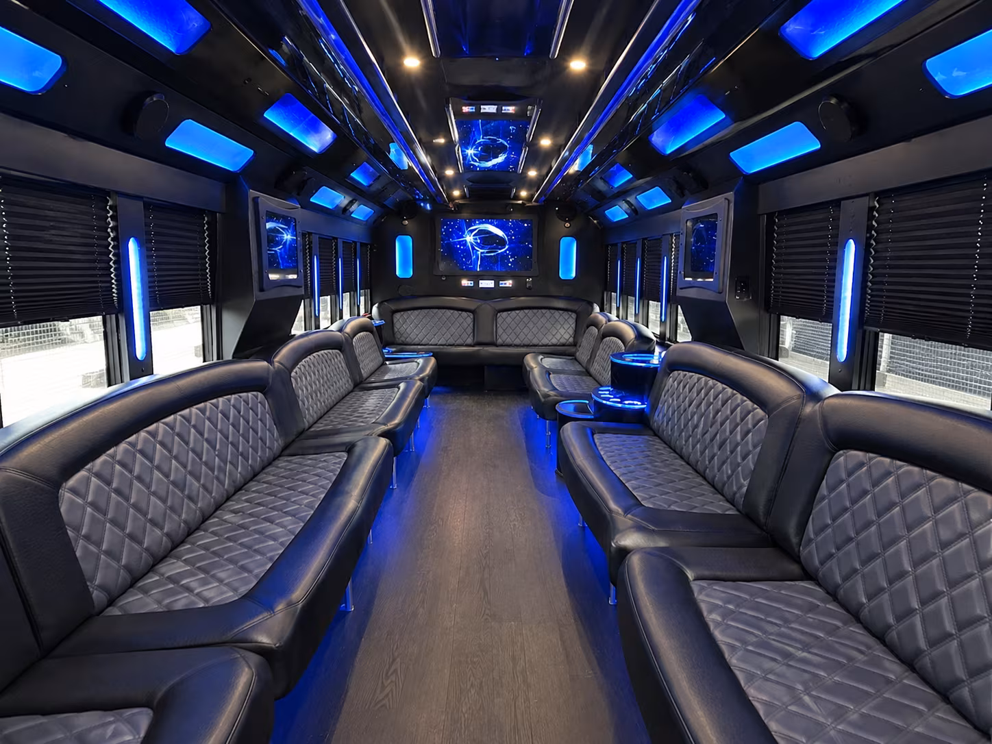Lubbock Wedding Transportation party bus exterior