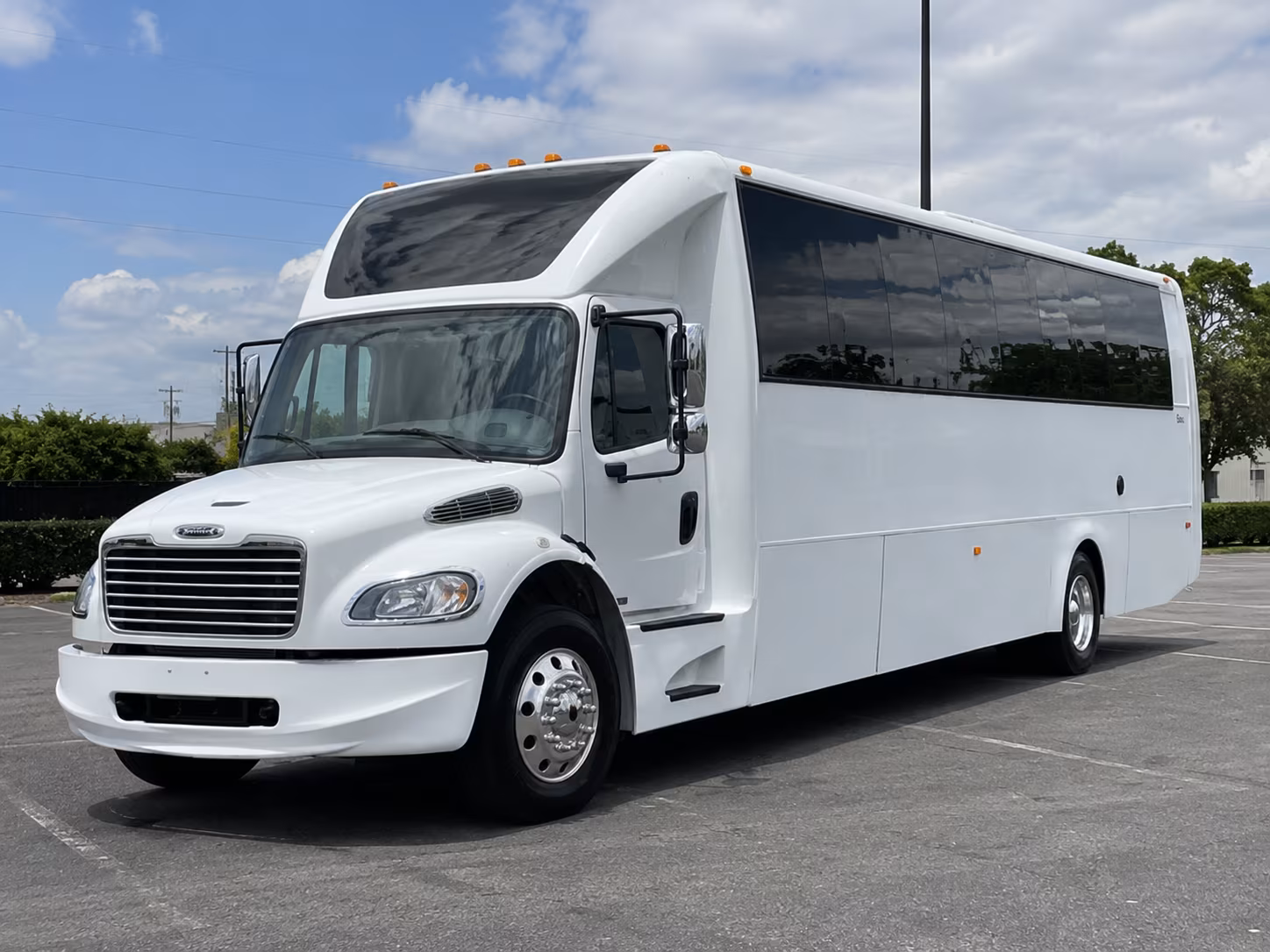 Lubbock Wedding Transportation party bus exterior