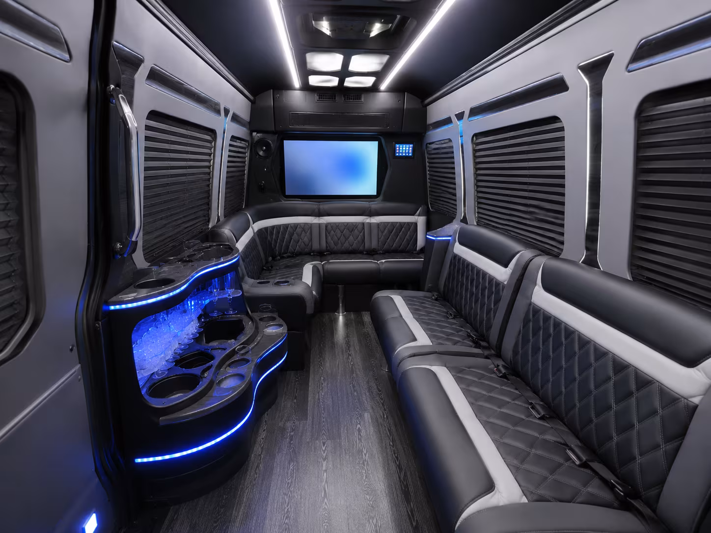 14 Passenger Sprinter Limo Inside